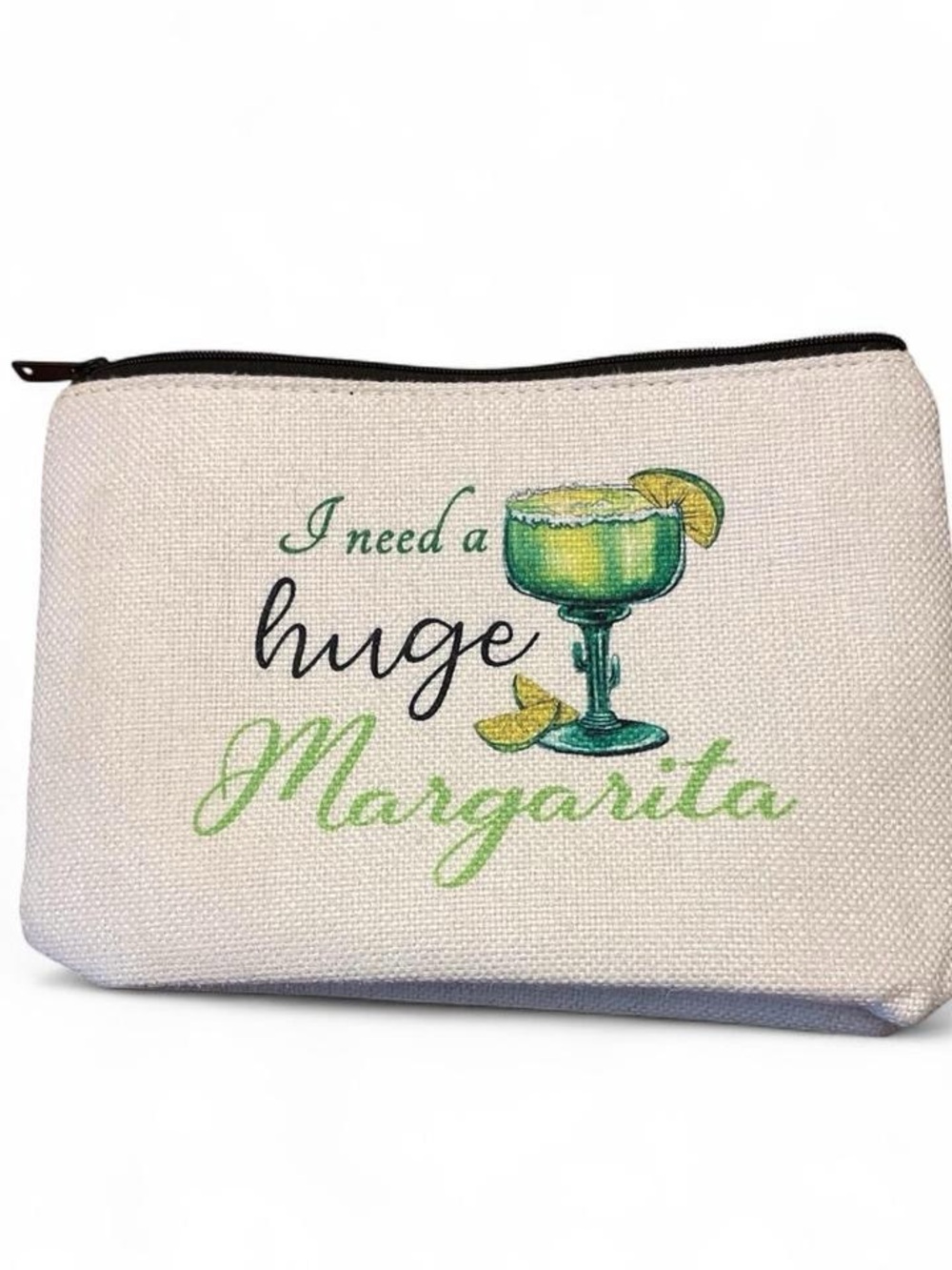 NWOT Margarita Zippered Canvas Pouch